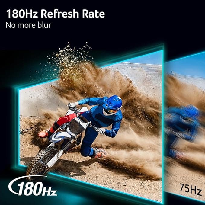 acer Nitro 27 Inch QHD 2560 x 1440 IPS Gaming Monitor | AMD FreeSync | Up to 180Hz Refresh | Up to 0.5ms