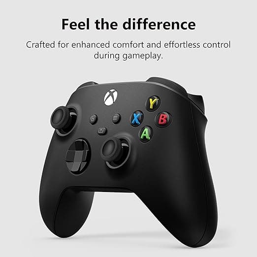 XBOX Wireless Gaming Controller | Carbon Black | Console, PC, & Cloud Devices | Textured Grip | Wireless, Bluetooth, USB-C Connectivity